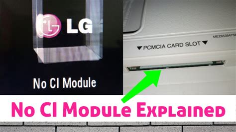 lg smart tv card slot|LG TV no ci scrambled.